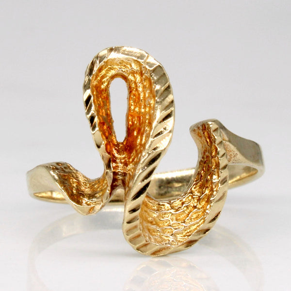 10k Yellow Gold Wave Ring | SZ 5.75 |