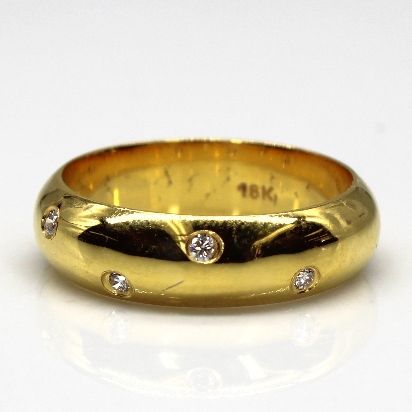 Flush Set Diamond Band | 0.08ctw | SZ 8.5 |