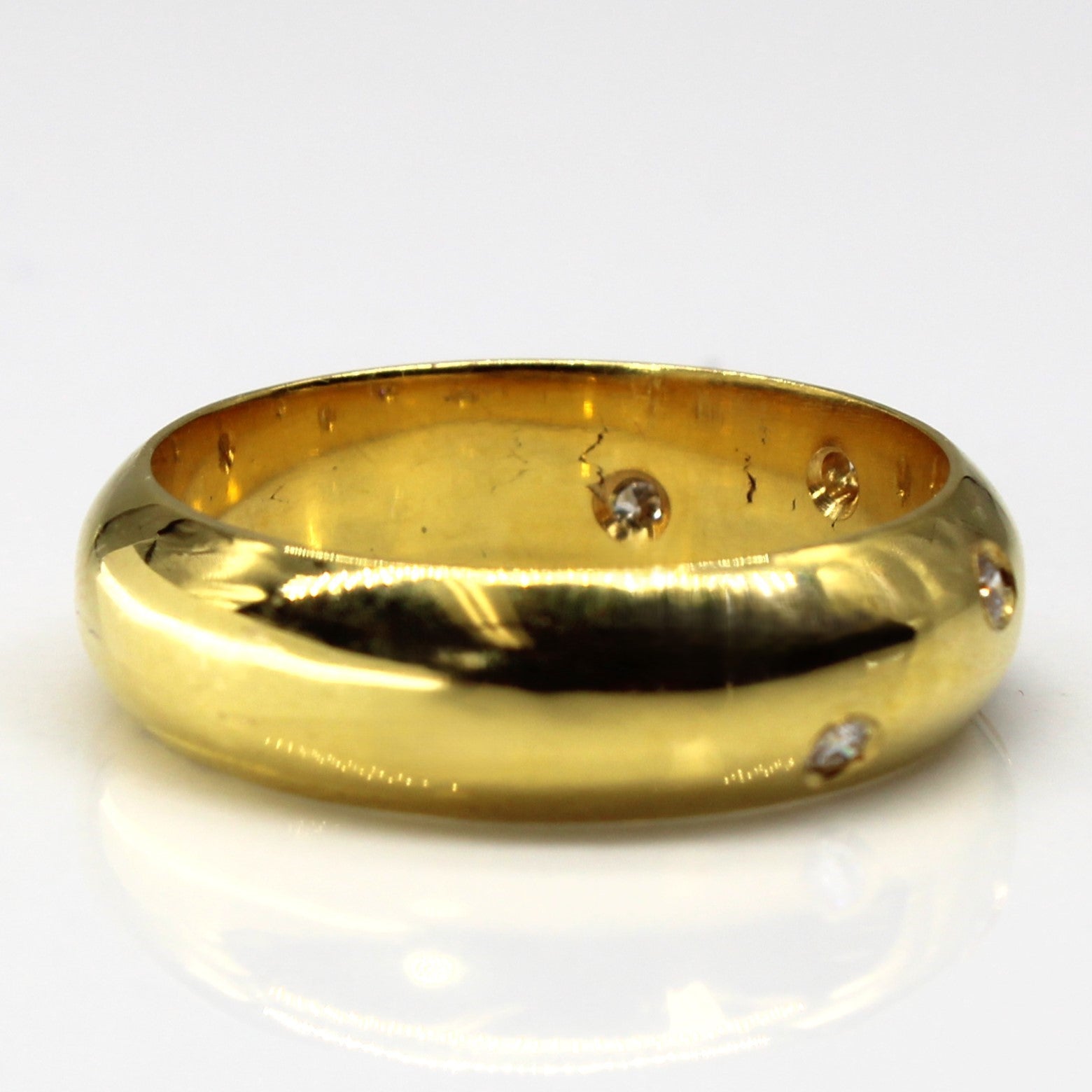 Flush Set Diamond Band | 0.08ctw | SZ 8.5 |