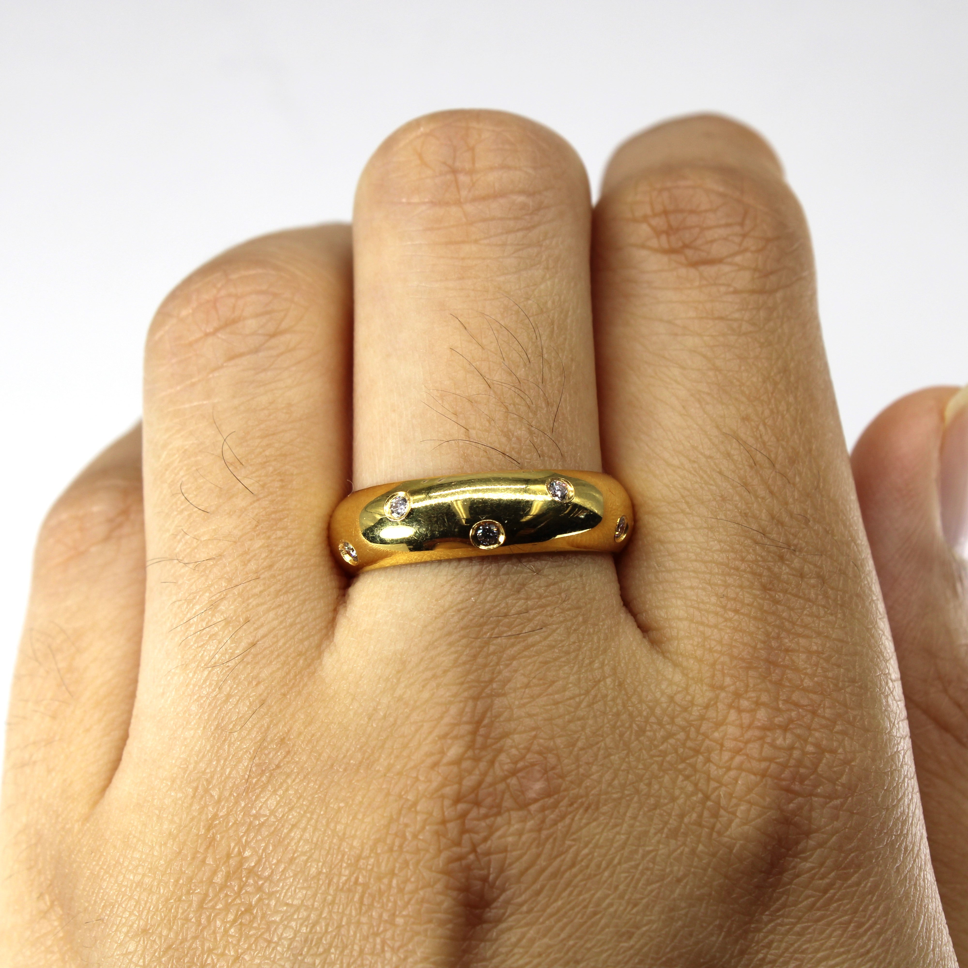 Flush Set Diamond Band | 0.08ctw | SZ 8.5 |