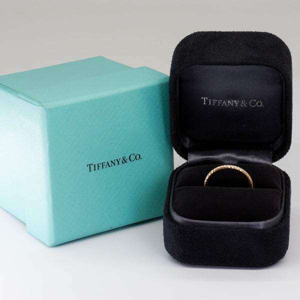 Tiffany & Co.' Metro 18k Rose Gold Diamond Ring | 0.22ctw | SZ 6.5