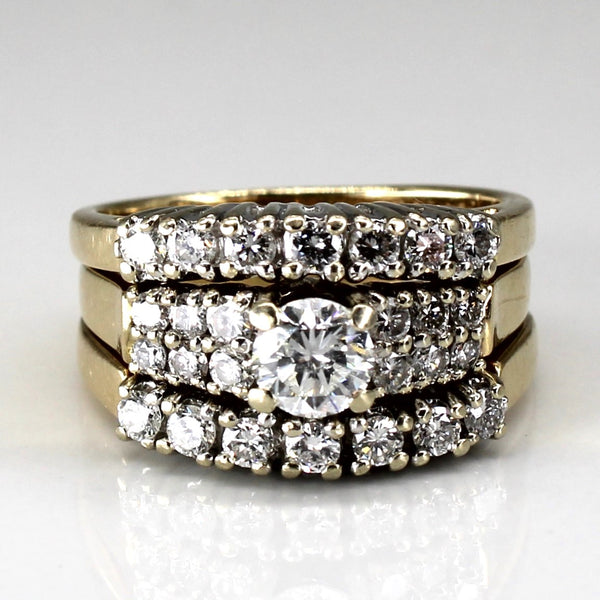 Cluster Diamond Soldered Ring | 1.21ctw | SZ 6.5 |