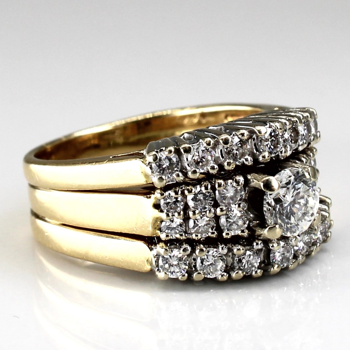 Cluster Diamond Soldered Ring | 1.21ctw | SZ 6.5 |