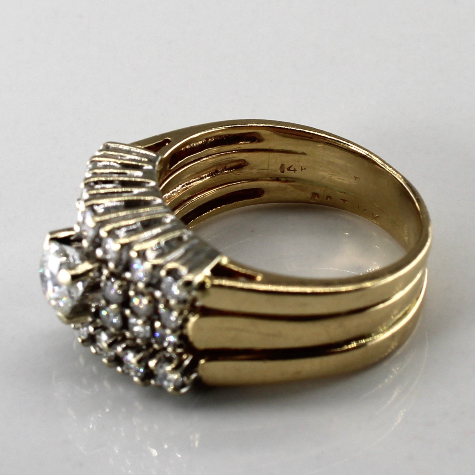 Cluster Diamond Soldered Ring | 1.21ctw | SZ 6.5 |