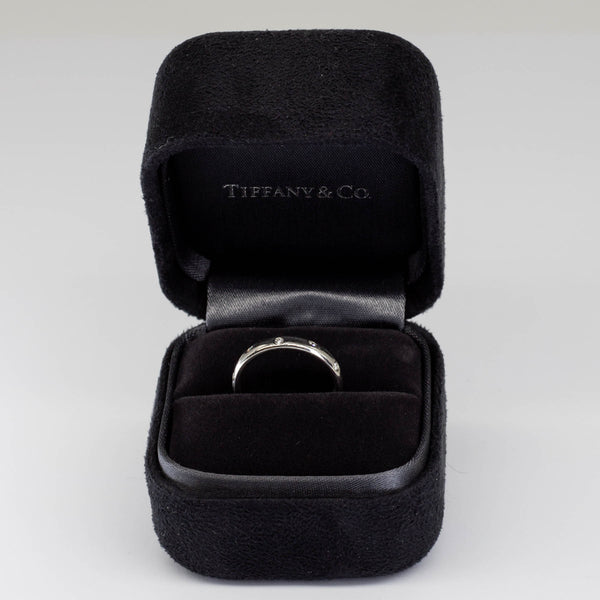 'Tiffany & Co.' Diamond Platinum Etoile Ring| 0.10 ctw | SZ 5.25