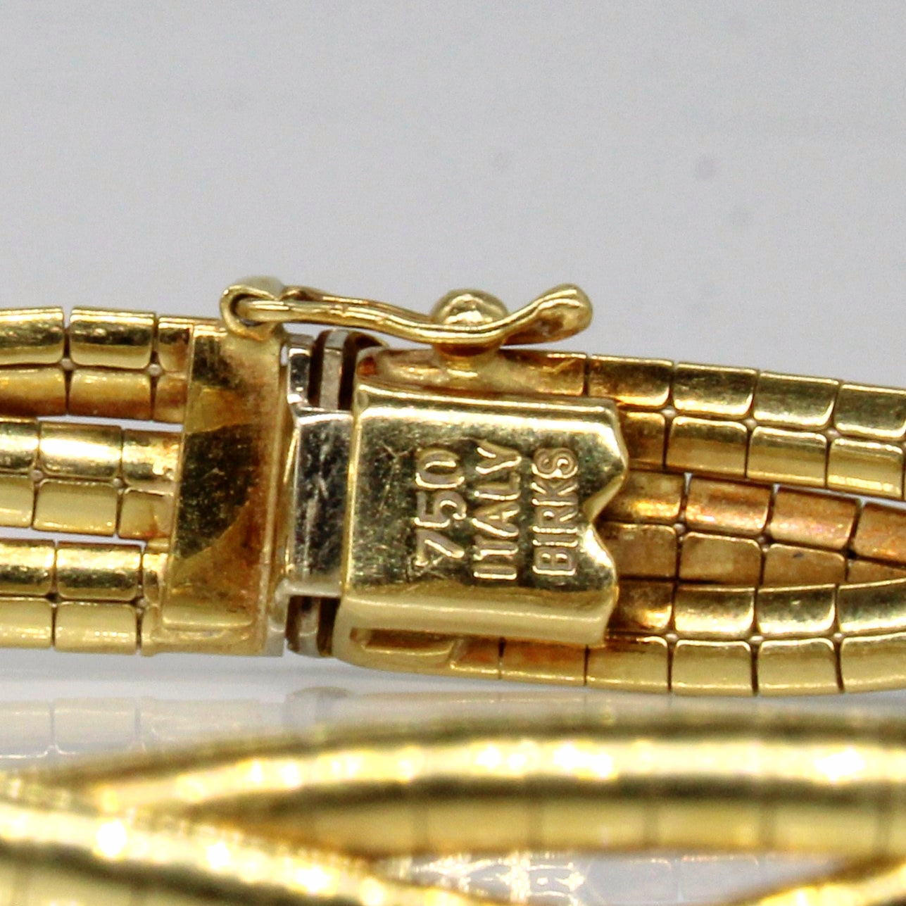 Bracelet tressé en or jaune 18 carats | 18 cm | 