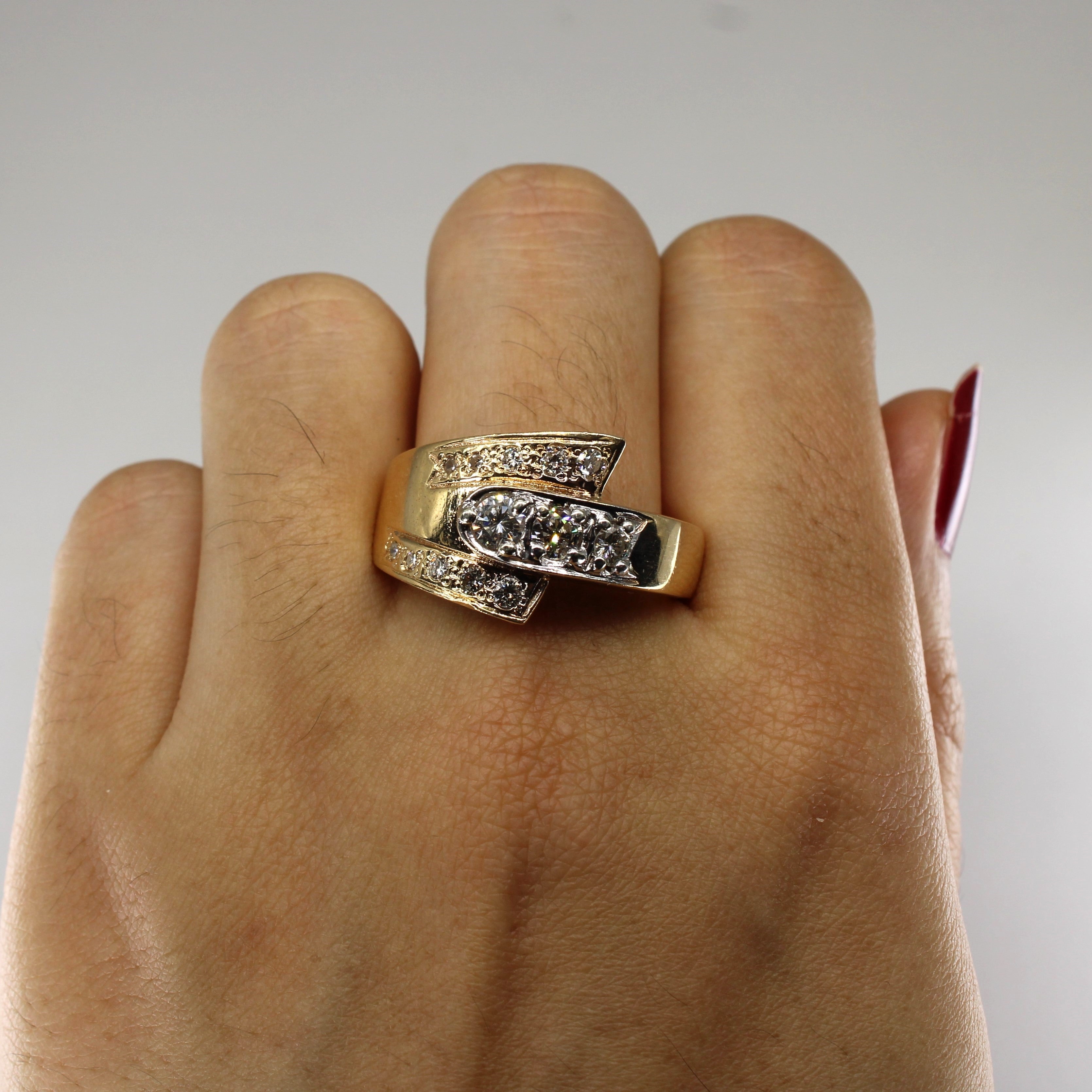 Diamond Wrap Ring | 0.78ctw | SZ 11 |