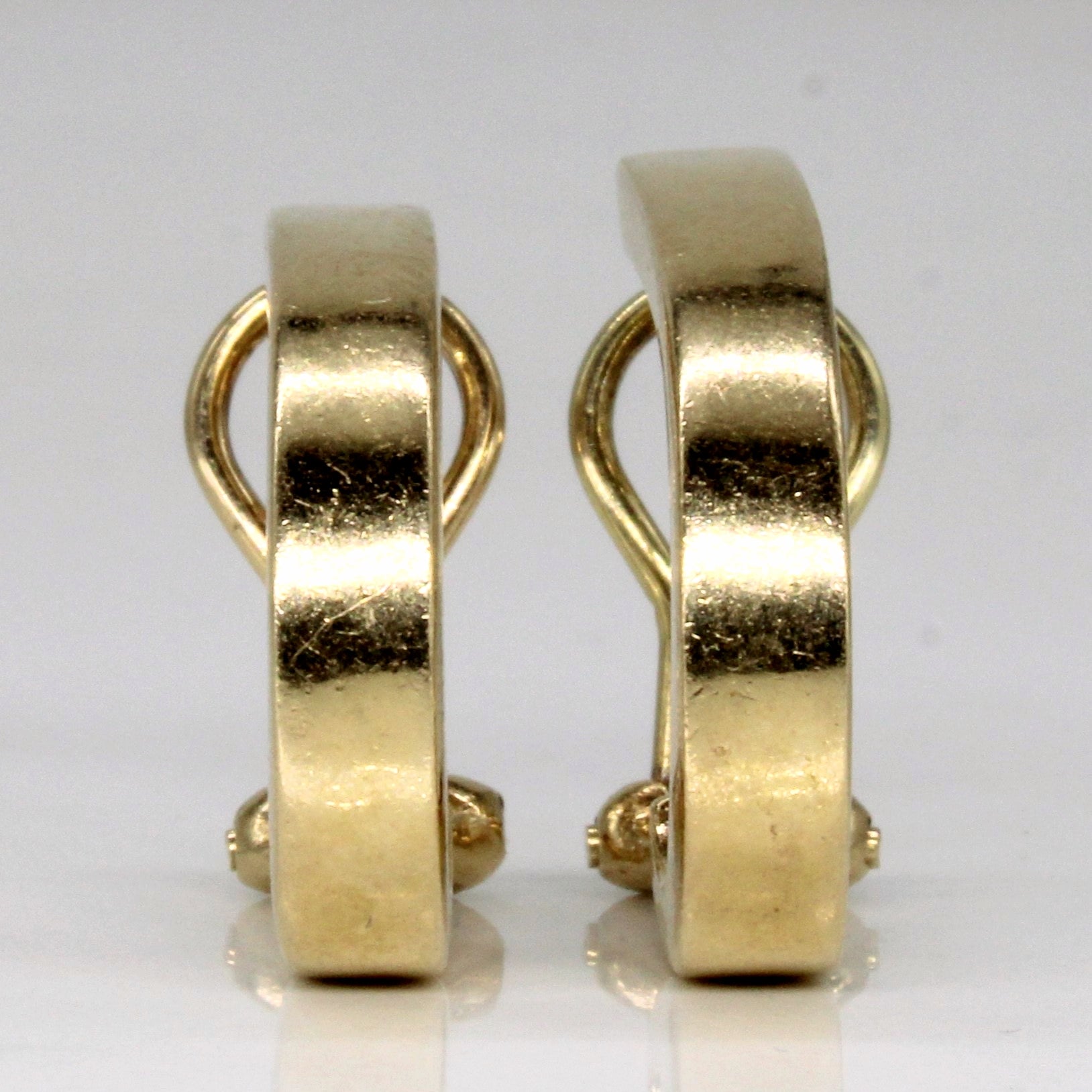 Boucles d'oreilles créoles en or jaune 10 carats 