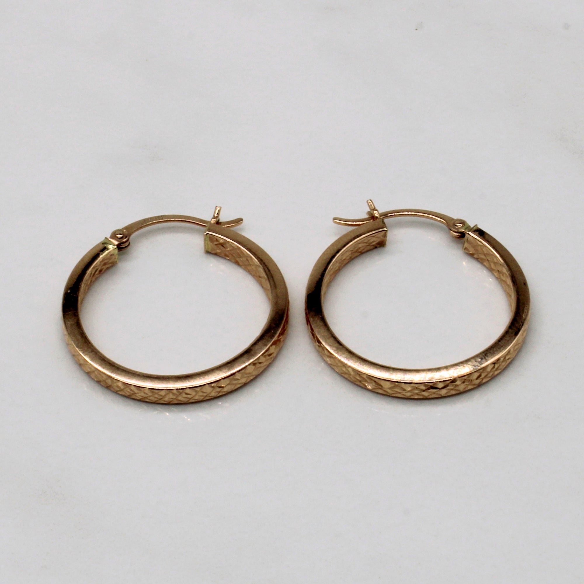 14k Yellow Gold Hoop Earrings