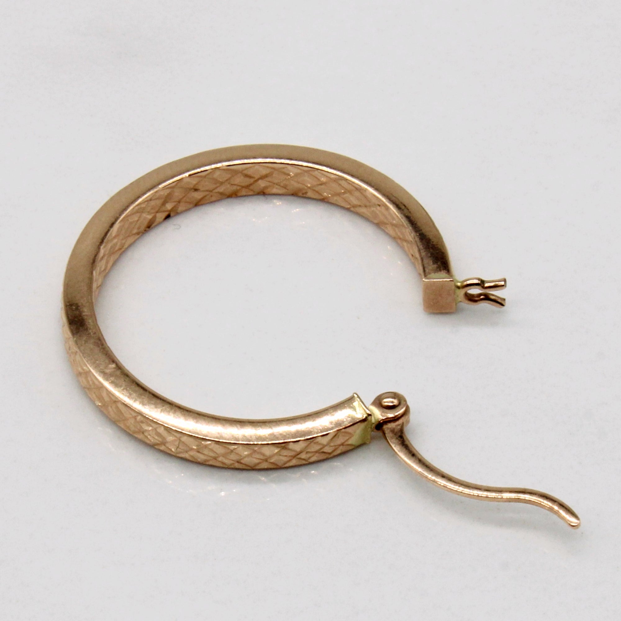 14k Yellow Gold Hoop Earrings