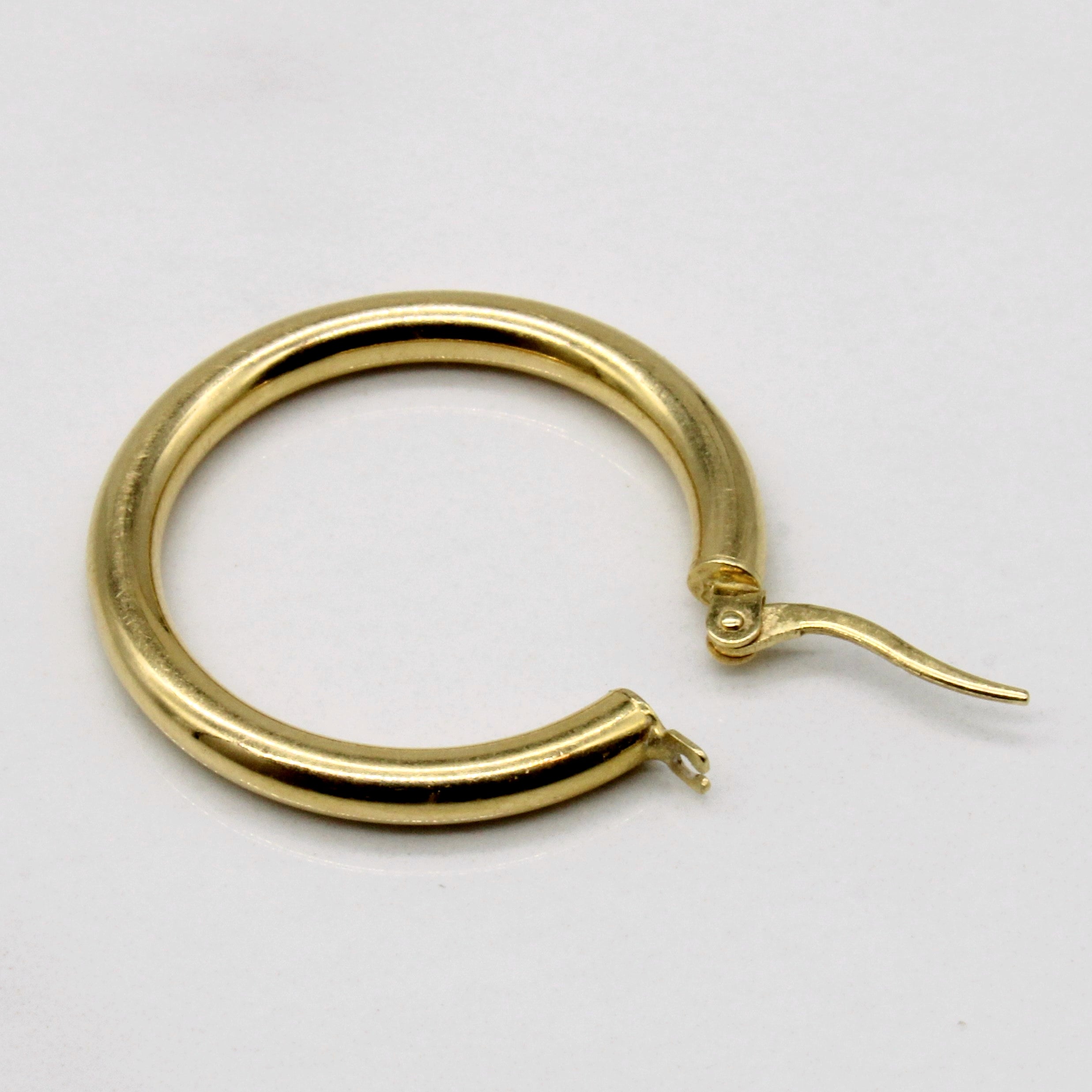 18k Yellow Gold Hoop Earrings