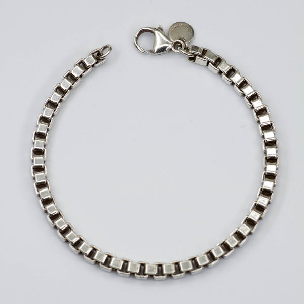 'Tiffany & Co.' Venetian Link Silver 925 Bracelet | 7