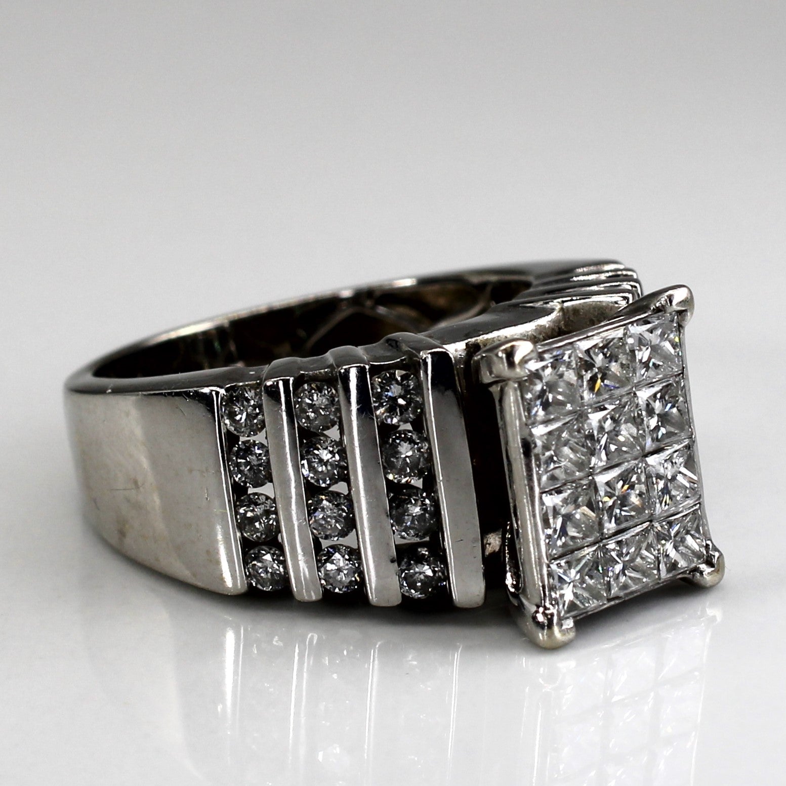 High Set Cluster Diamond Ring | 2.28ctw | SZ 7.75 |