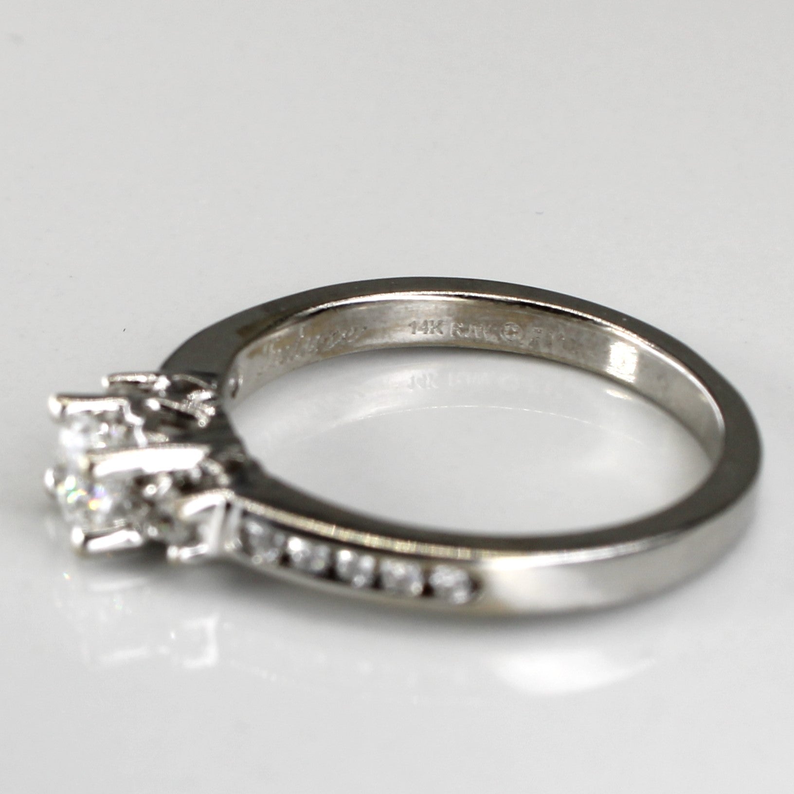 Three Stone Diamond with Accents Ring | 0.49ctw | SZ 7 |