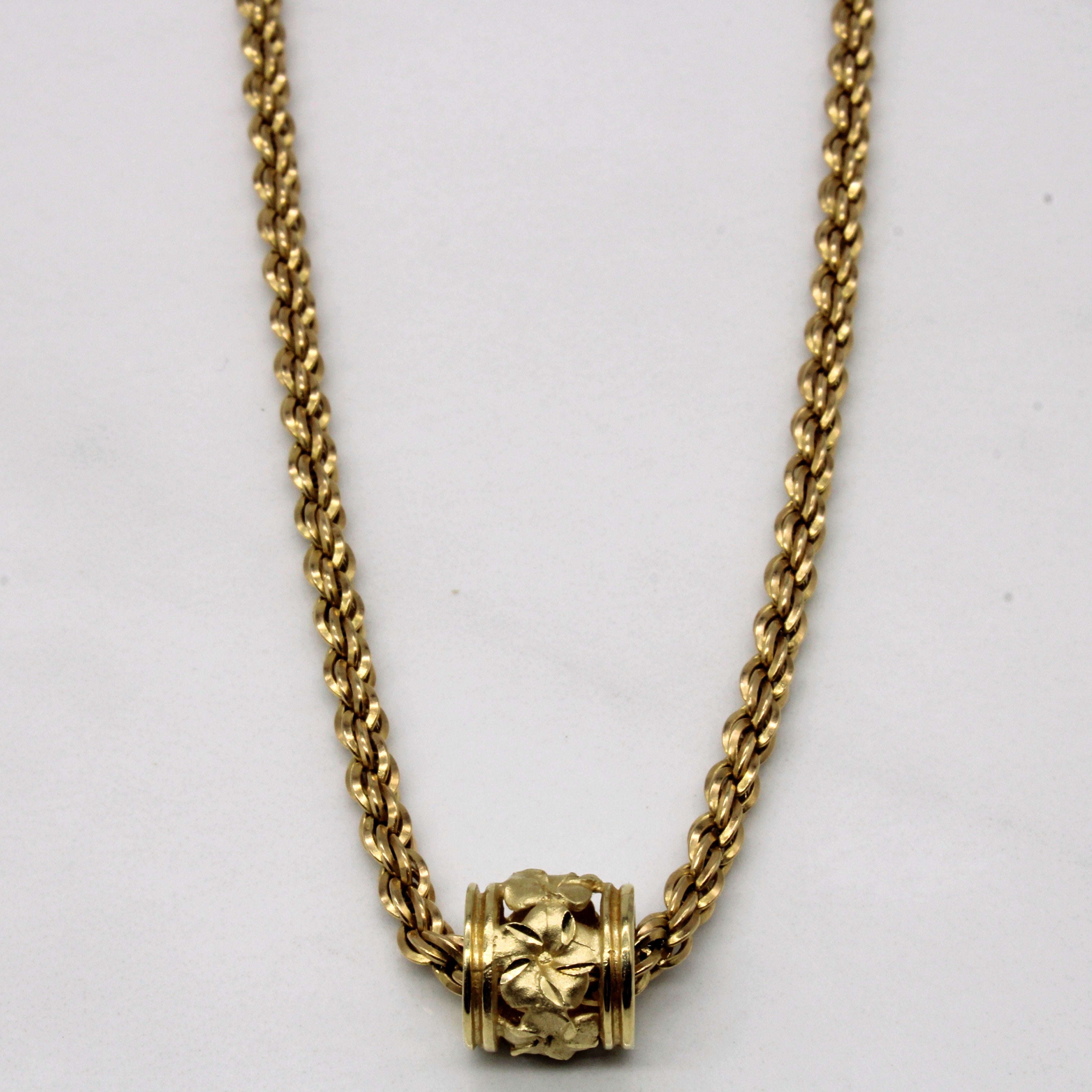 14k Yellow Gold Pendant Necklace | 20" |