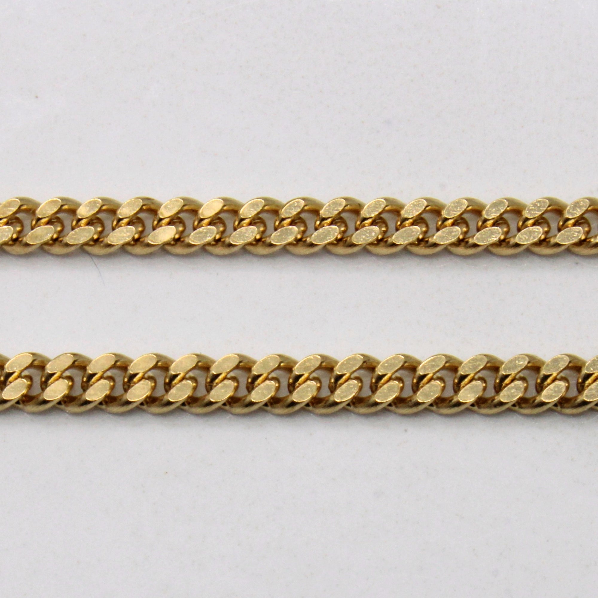 10k Yellow Gold Curb Link Chain | 15