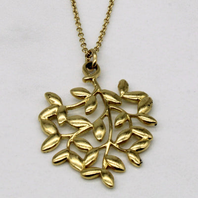 'Tiffany & Co' Paloma Picasso Olive Leaf Pendant | 18