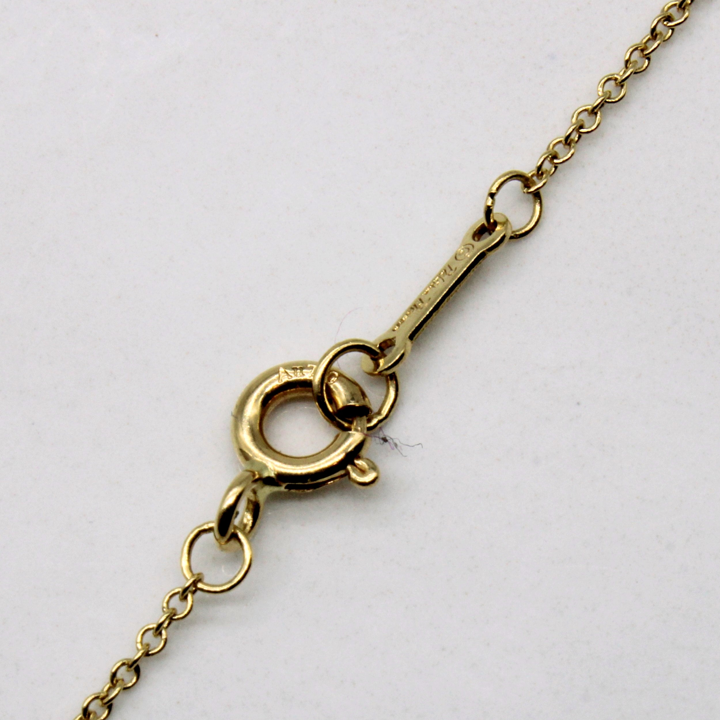 'Tiffany & Co' Paloma Picasso Olive Leaf Pendant | 18" |