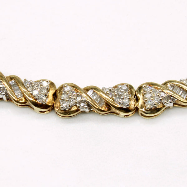 Diamond Scoop Pendant Necklace | 0.35ctw | 17