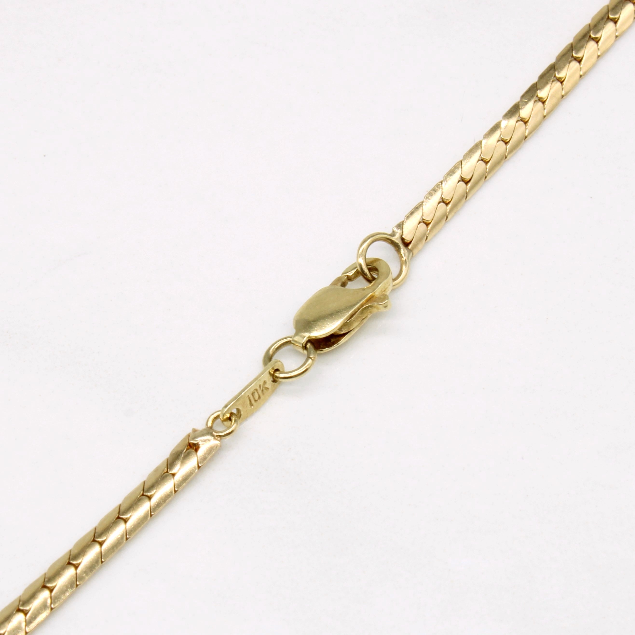 Diamond Scoop Pendant Necklace | 0.35ctw | 17" |