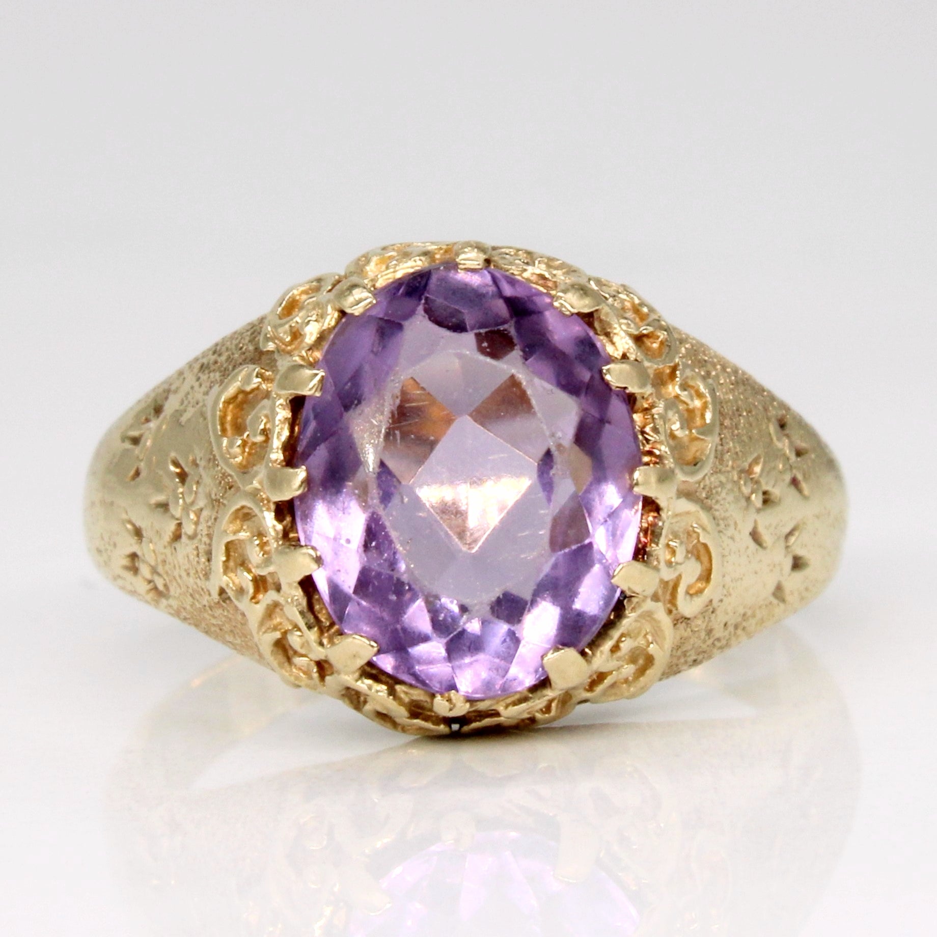 Bague cocktail en améthyste | 2,00 ct | Taille 6,25 |
