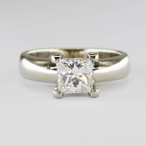GIA Certified Solitaire Princess Diamond Engagement Ring | 1.02ct VVS2 I | SZ 5 |