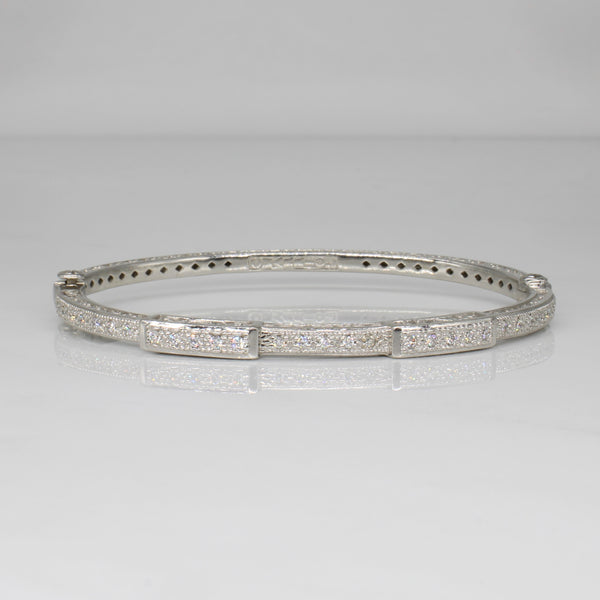 'Charriol' 18K Diamond Bangle Bracelet | 0.29ctw | 6.5