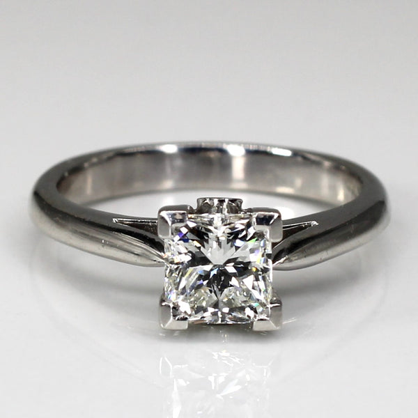 Solitaire Square Cut Diamond Engagement 14k Ring | 1.01ct VS1 I | SZ 6.5 |