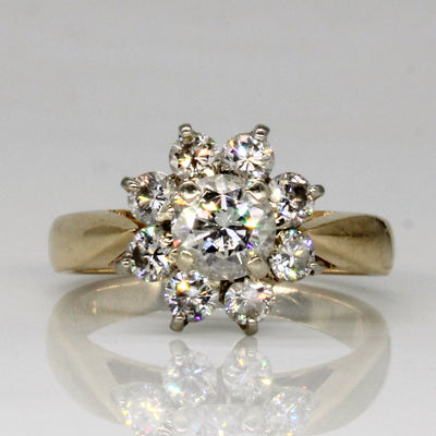 Halo Diamond Engagement Ring | 1.27ctw | SZ 6 |