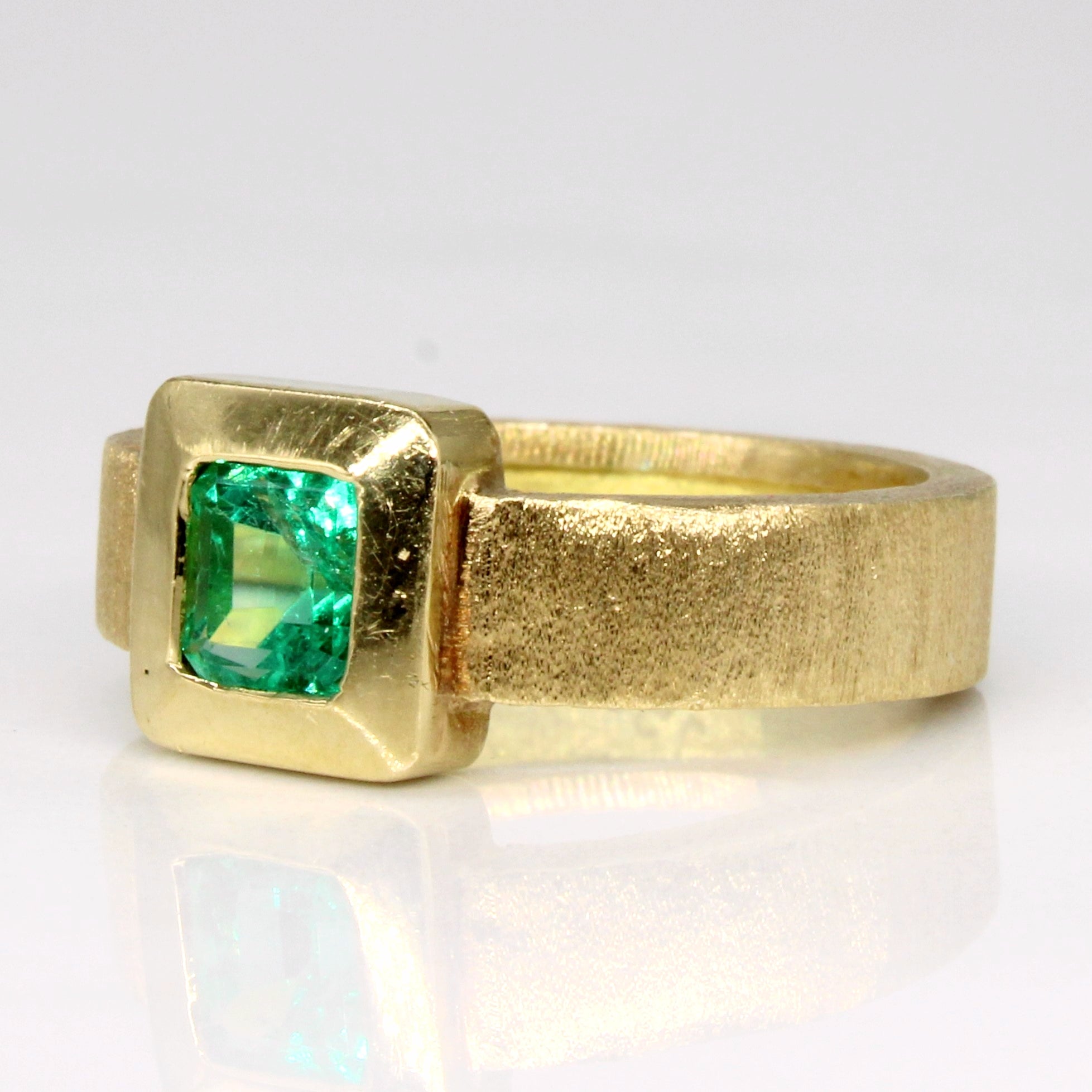 Bague émeraude | 0,75 ct | Taille 5,5 |