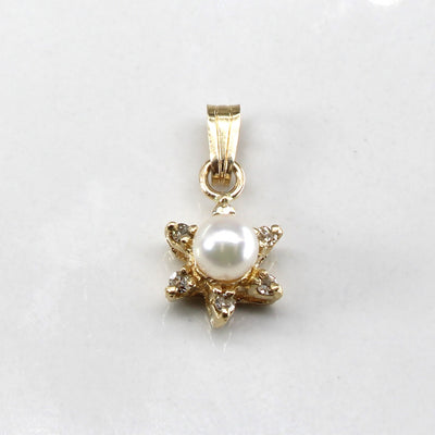 Pearl & Diamond Pendant | 0.06ctw |
