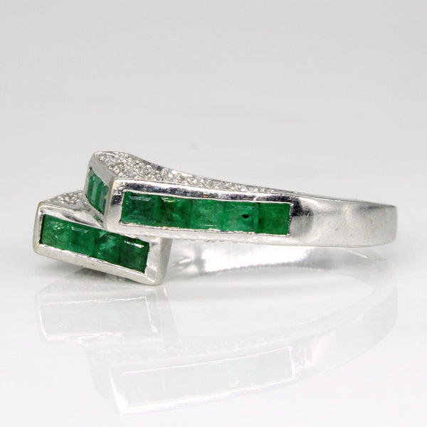 Emerald & Diamond Ring | 1.02ctw, 0.25ctw | SZ 7.75 |