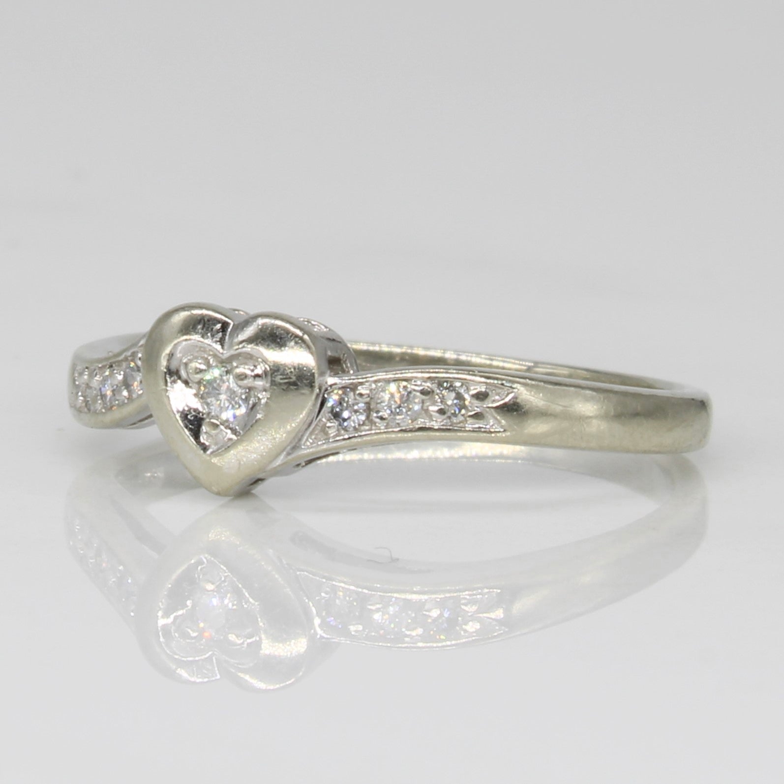 Diamond Heart Ring | 0.05ctw | SZ 5.25 |