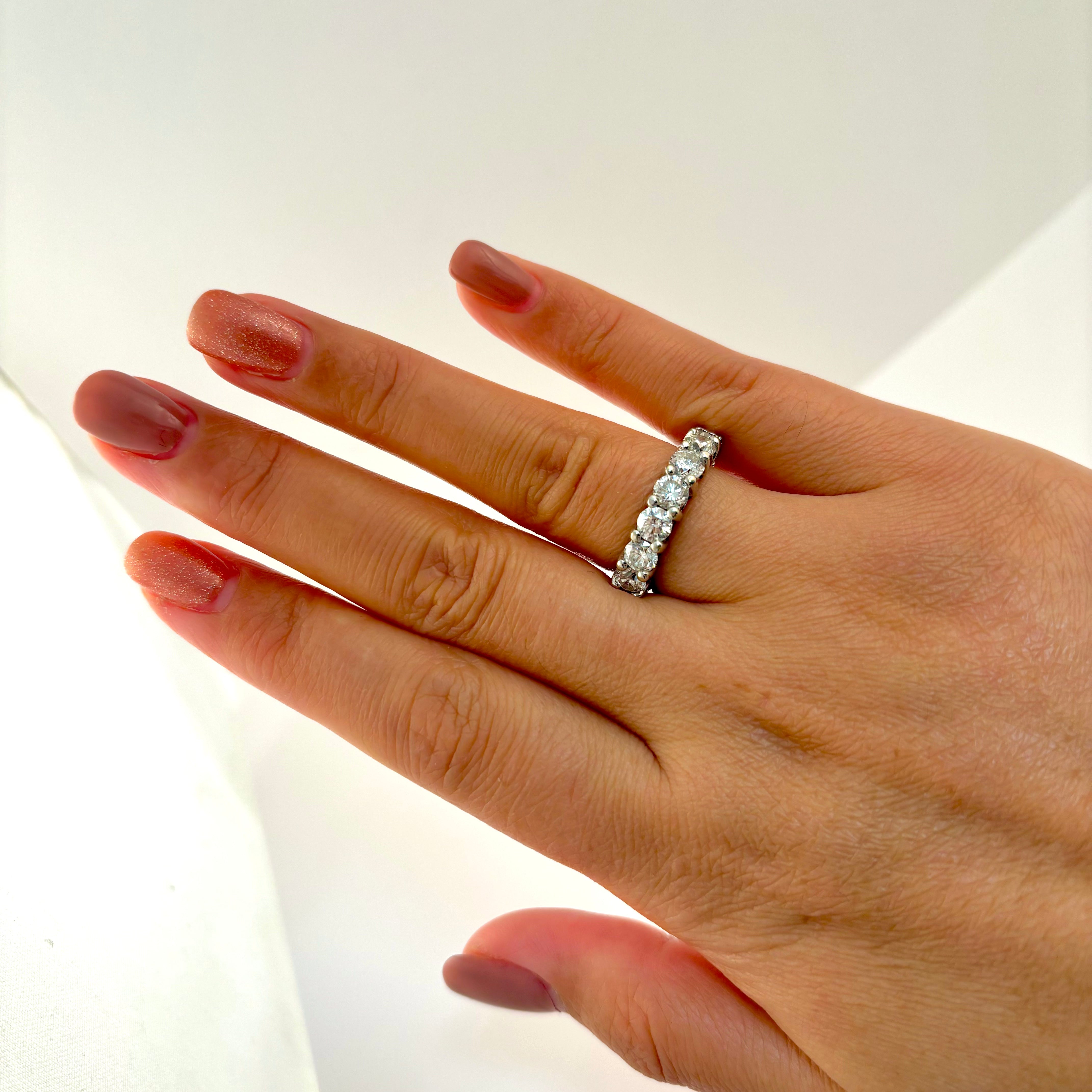14k Single Row Diamond Ring | 2.14ctw SI1-SI2 H/I | Sz 7