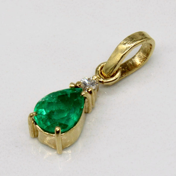 Emerald & Diamond Pendant | 0.68ct, 0.05ct |