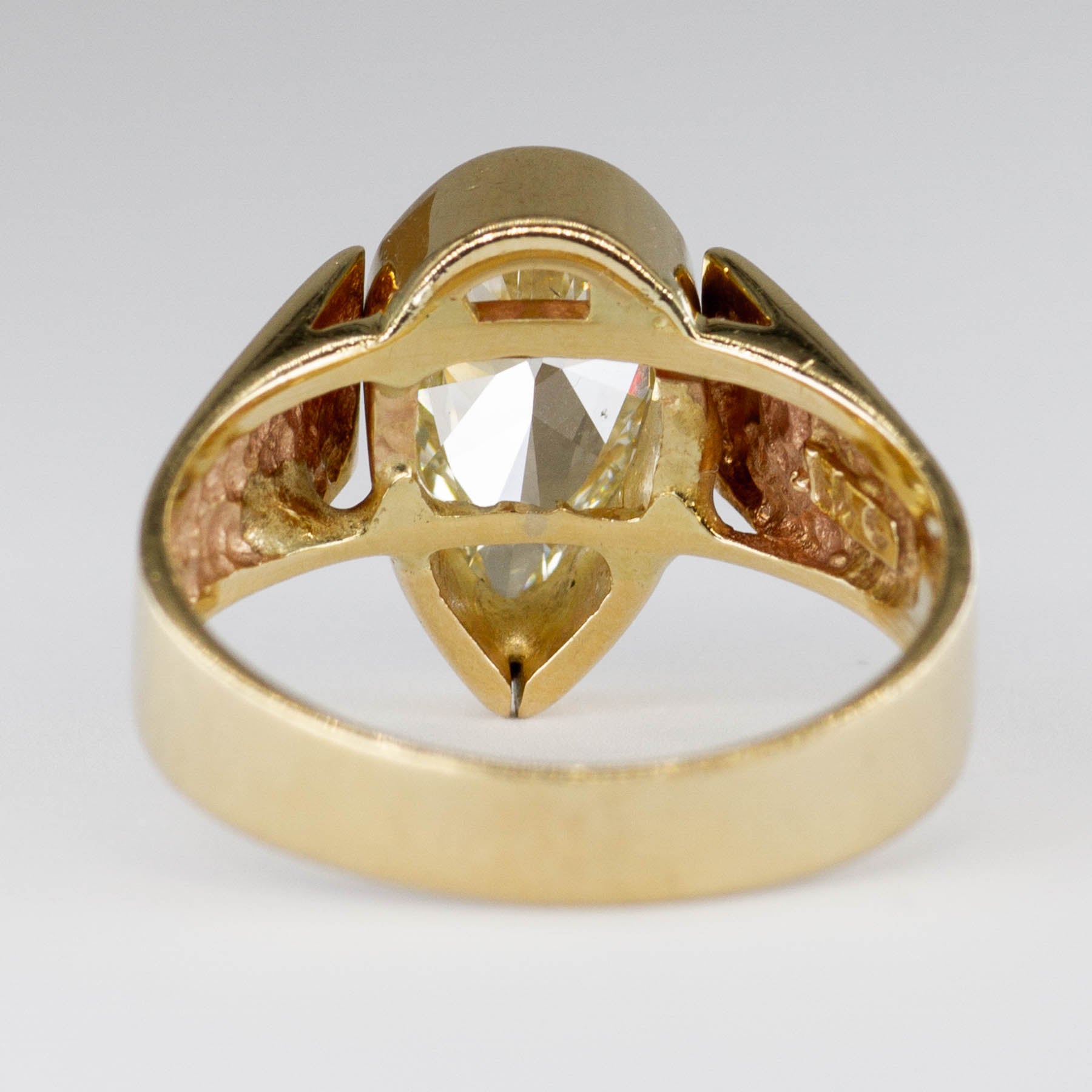 Yellow Pear Cut Diamond Ring | 1.62ct | SI1 Light Yellow | SZ 6.5 |