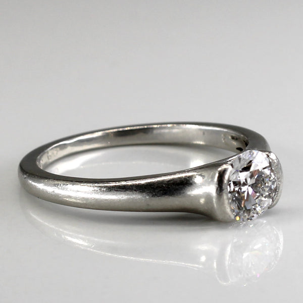 Semi Bezel Solitaire Diamond Engagement Ring | 0.70ct | SZ 7.25 |