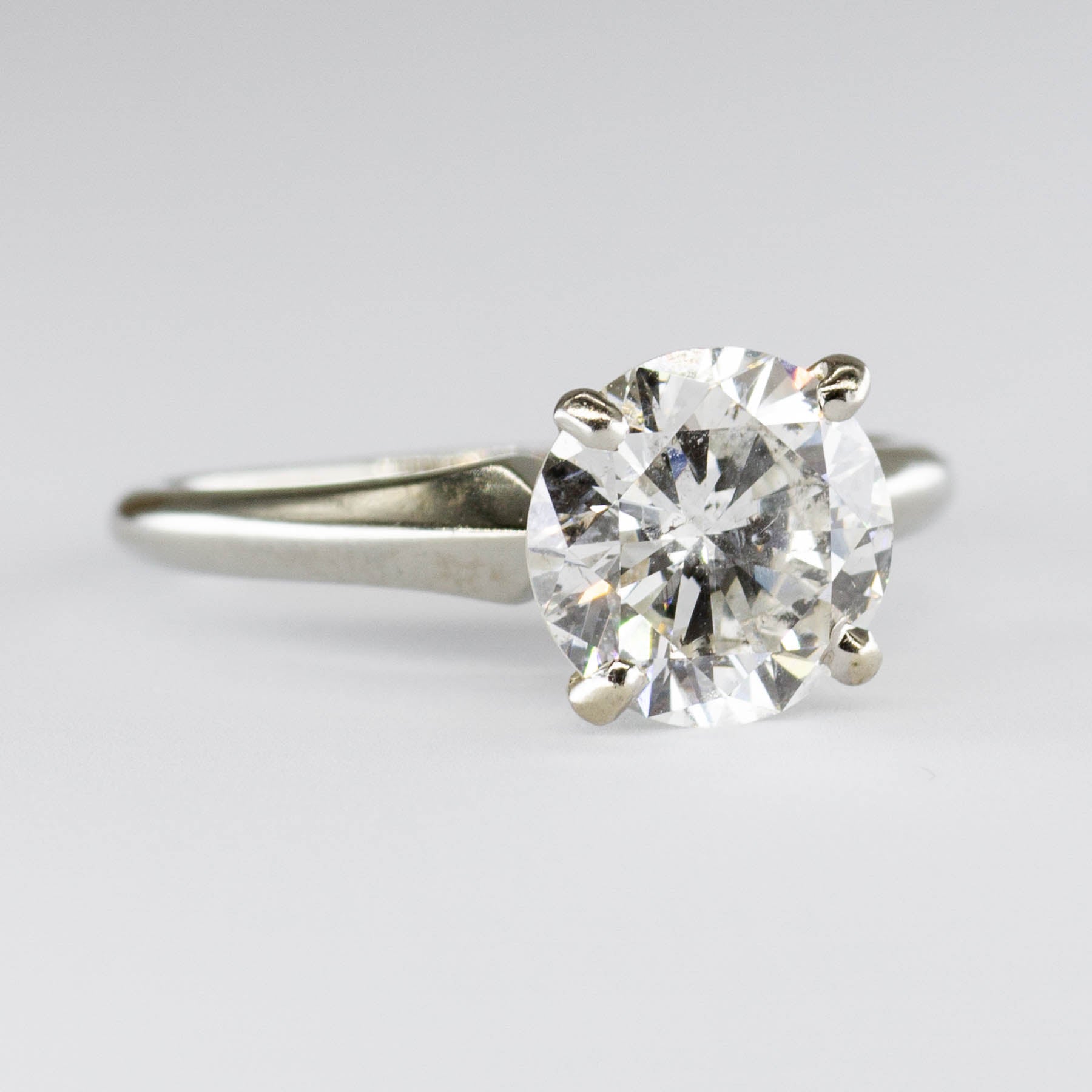 18k Solitaire Diamond Engagement Ring | 2.10ct I1/2 G/H VG | SZ 5.5 |