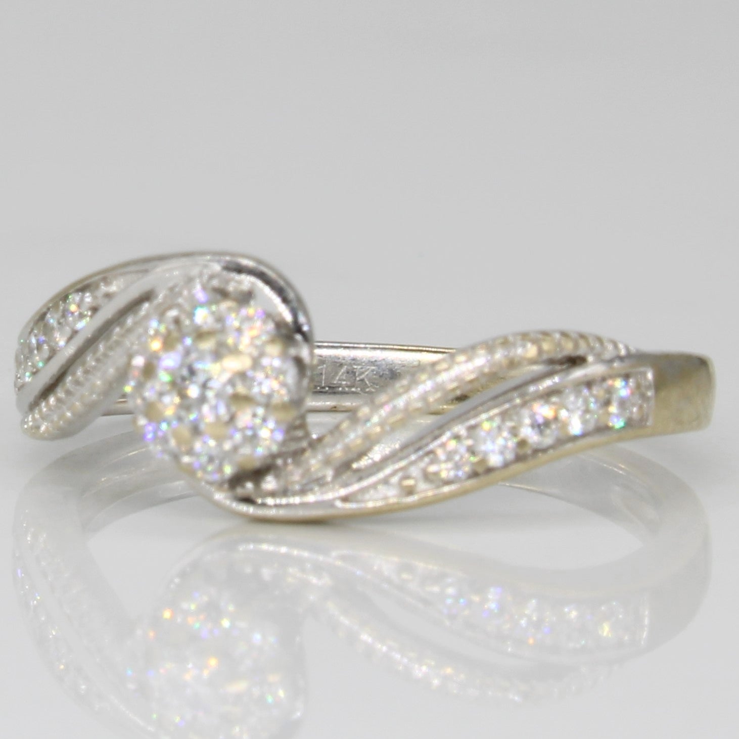 Diamond Bypass Ring | 0.14ctw | SZ 5.25 |