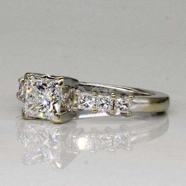 Princess Cut GIA Certified Diamond Engagement Ring | 1.43ctw | SZ 5.75 |