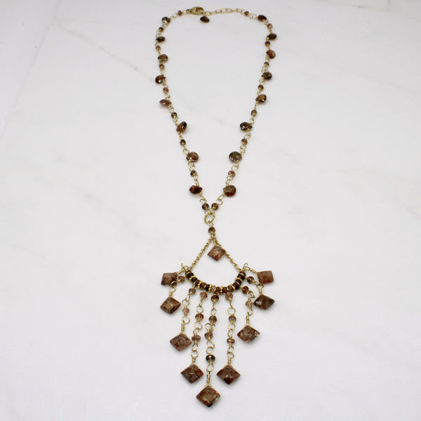 Vintage Smokey Quartz Bead Necklace | 20.00ct | 16