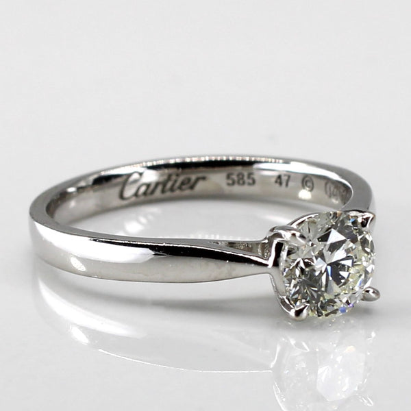 'Cartier' Solitaire Diamond Engagement Ring | 0.58ct | SZ 4.75 |