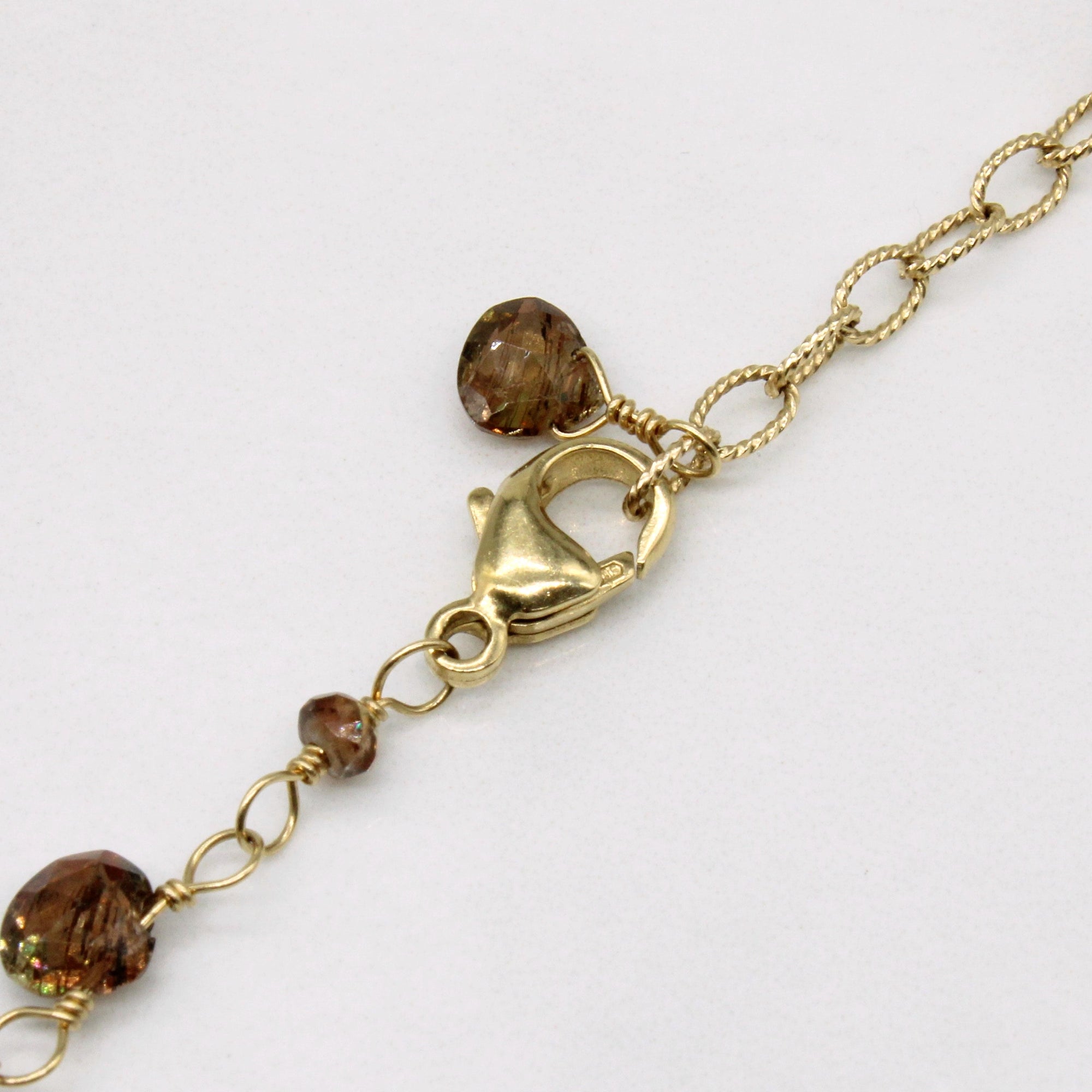 Vintage Smokey Quartz Bead Necklace | 20.00ct | 16