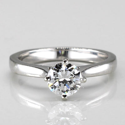 Solitaire Diamond Engagement Ring | 0.60ct VVS2 H | SZ 3.75 |