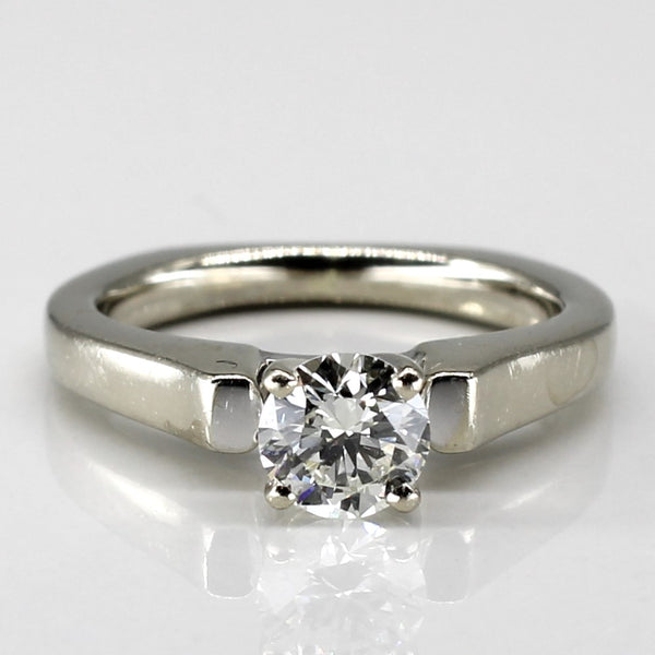 Tapered Solitaire Diamond Engagement Ring | 0.71 ct VS2 I | SZ 5 |