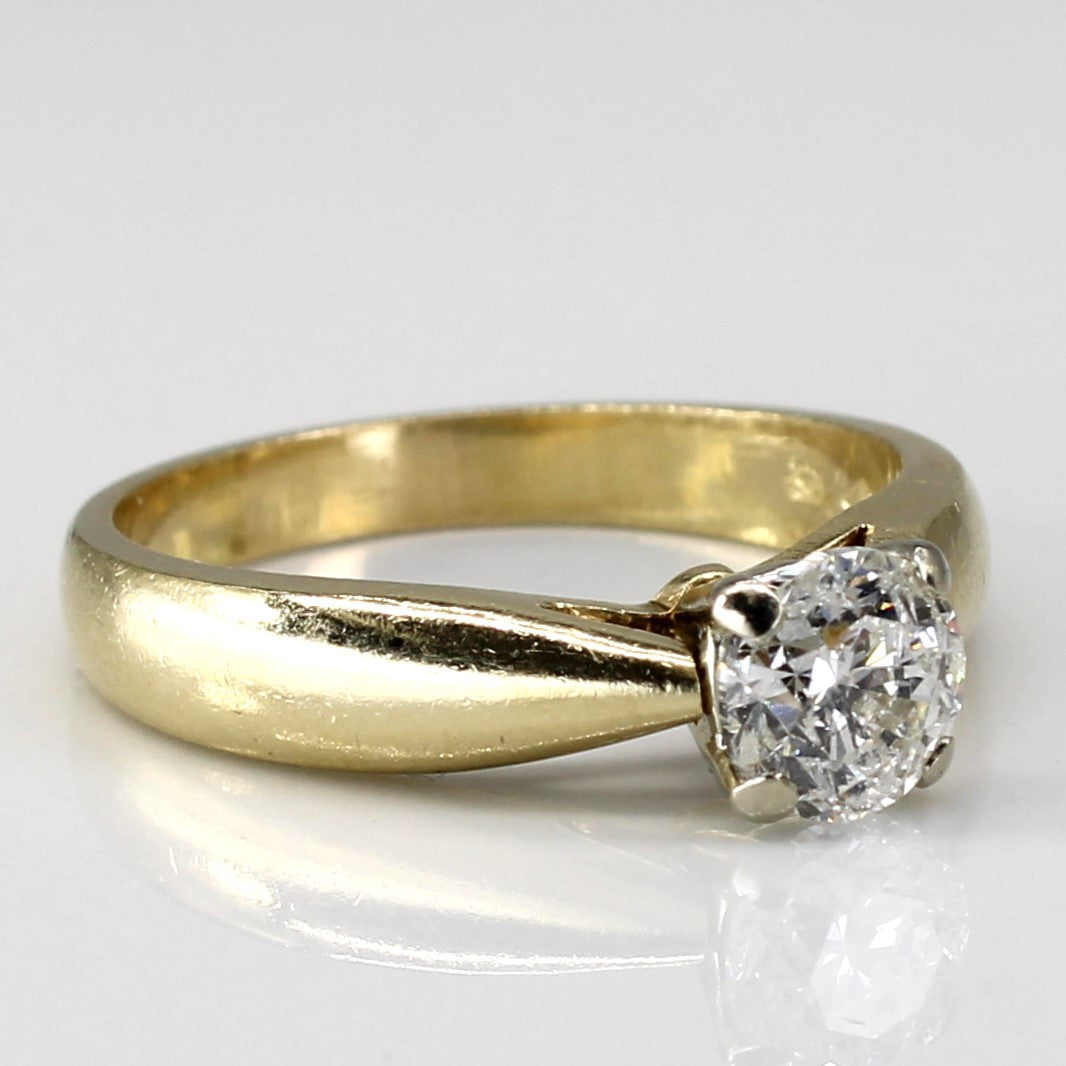 Solitaire Diamond Yellow Gold Engagement Ring | 1.00ct I2 G/H | SZ 7.75 |