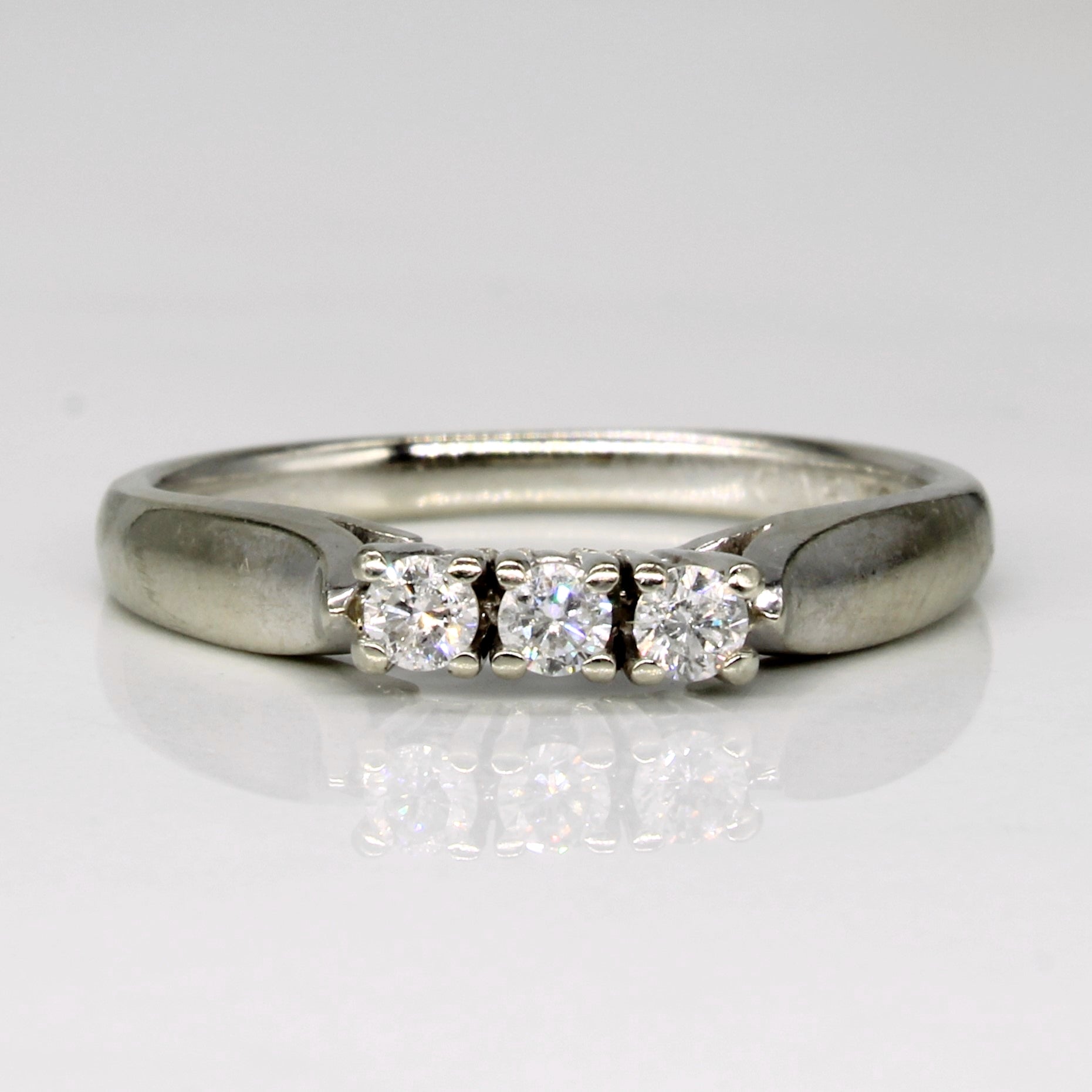 Three Stone Diamond Ring | 0.15ctw | SZ 6.25 |