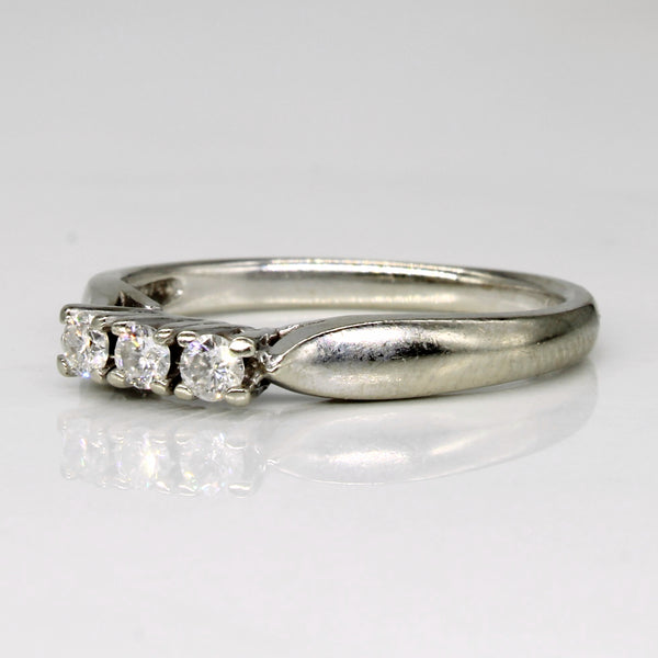 Three Stone Diamond Ring | 0.15ctw | SZ 6.25 |