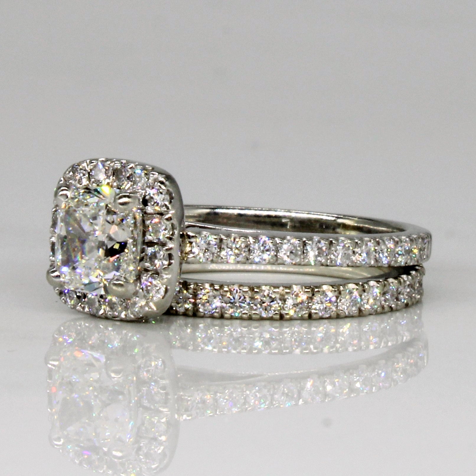 Alliance en diamant certifiée GIA | 1,65 ct VS2 G | Taille 3,75 | 