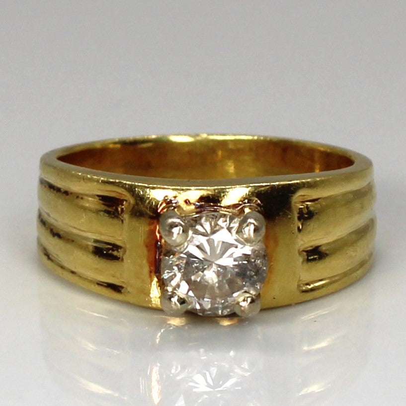 Solitaire Diamond Band | 0.60ct I2 J/K | SZ 5 |